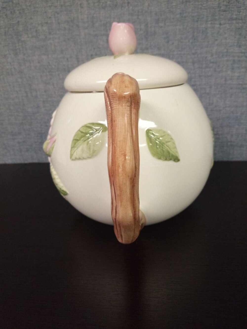 Vintage Teleflora Pink Rose Ceramic TeaPot from the 1980's - Picture 4 of 9